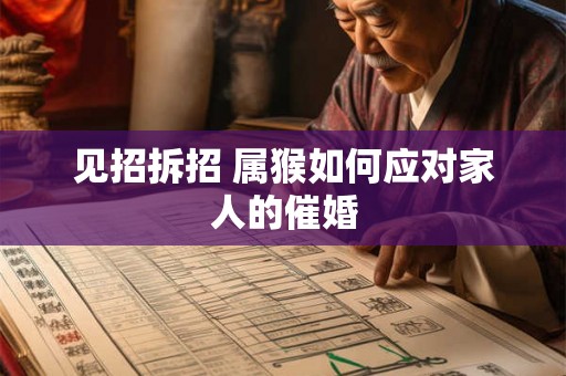 见招拆招 属猴如何应对家人的催婚
