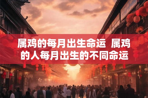 属鸡的每月出生命运  属鸡的人每月出生的不同命运