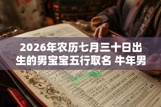 2026年农历七月三十日出生的男宝宝五行取名 牛年男孩最佳名字推荐
