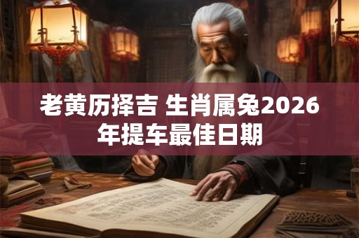 老黄历择吉 生肖属兔2026年提车最佳日期