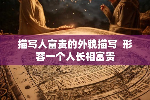 描写人富贵的外貌描写  形容一个人长相富贵