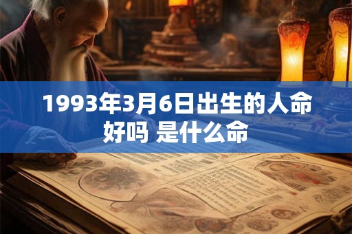 1993年3月6日出生的人命好吗 是什么命 1993年3月6日出生的人命好吗 是什么命