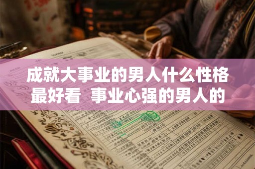 成就大事业的男人什么性格最好看  事业心强的男人的性格