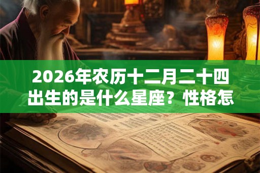 2026年农历十二月二十四出生的是什么星座？性格怎么样？