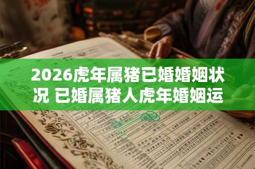 2026虎年属猪已婚婚姻状况 已婚属猪人虎年婚姻运势 2026虎年属猪已婚婚姻状况 已婚属猪人虎年婚姻运势