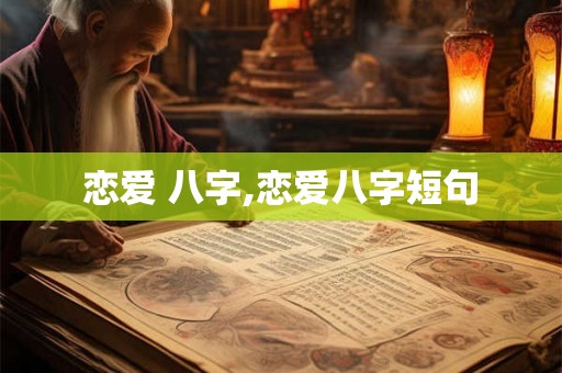 恋爱 八字,恋爱八字短句