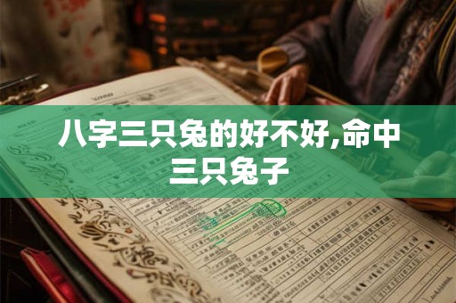 八字三只兔的好不好,命中三只兔子