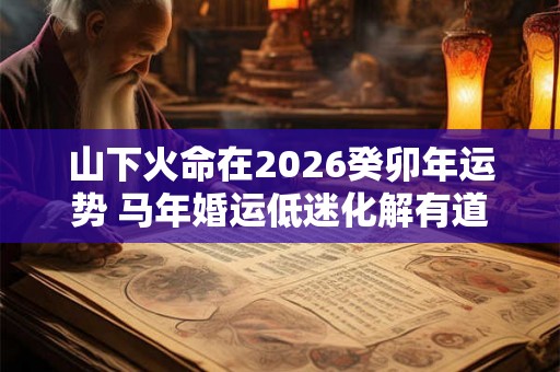 山下火命在2026癸卯年运势 马年婚运低迷化解有道 山下火命在2026癸卯年运势 马年婚运低迷化解有道