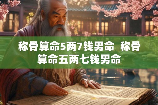 称骨算命5两7钱男命  称骨算命五两七钱男命