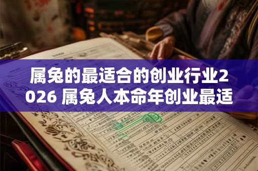 属兔的最适合的创业行业2026 属兔人本命年创业最适合做什么