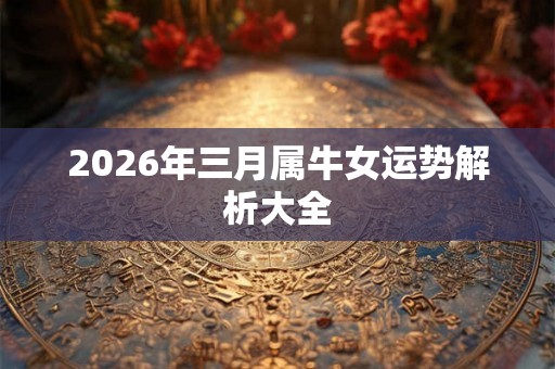 2026年三月属牛女运势解析大全 2026年三月属牛女运势解析大全