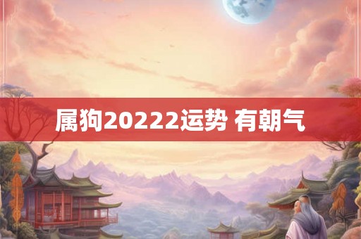 属狗20222运势 有朝气