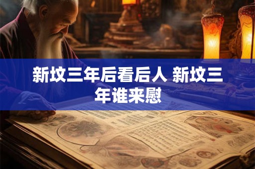 新坟三年后看后人 新坟三年谁来慰