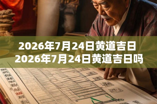 2026年7月24日黄道吉日 2026年7月24日黄道吉日吗 2026年7月24日黄道吉日 2026年7月24日黄道吉日吗
