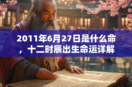 2011年6月27日是什么命，十二时辰出生命运详解