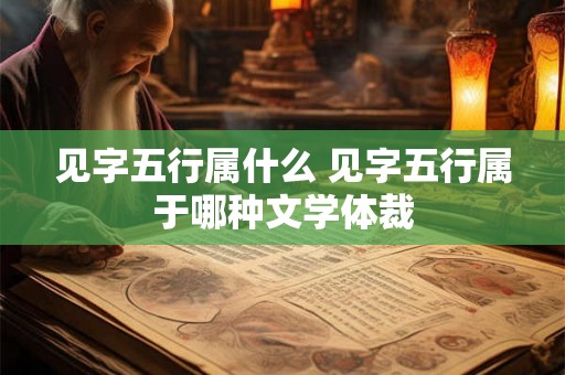 见字五行属什么 见字五行属于哪种文学体裁