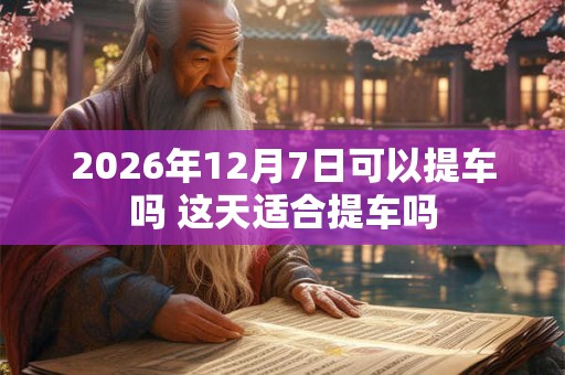 2026年12月7日可以提车吗 这天适合提车吗