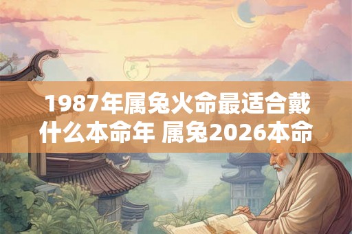 1987年属兔火命最适合戴什么本命年 属兔2026本命年如何化解太岁