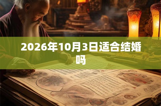 2026年10月3日适合结婚吗