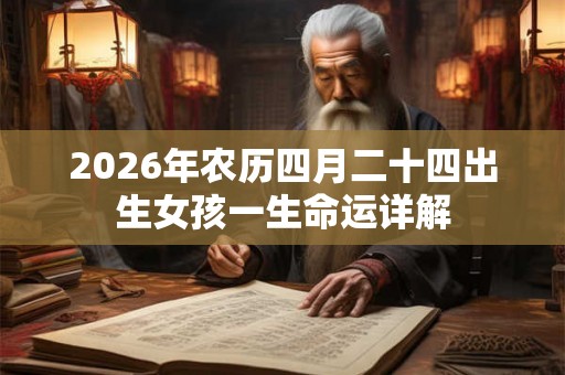 2026年农历四月二十四出生女孩一生命运详解