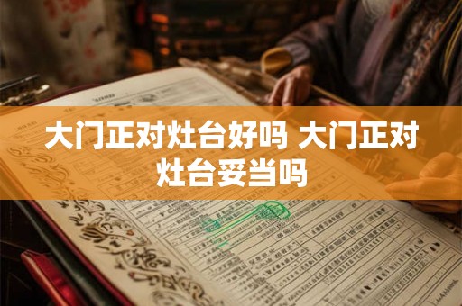 大门正对灶台好吗 大门正对灶台妥当吗