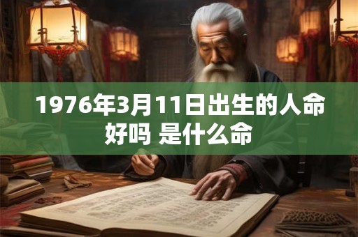 1976年3月11日出生的人命好吗 是什么命