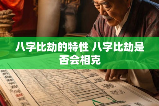 八字比劫的特性 八字比劫是否会相克