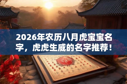 2026年农历八月虎宝宝名字，虎虎生威的名字推荐！