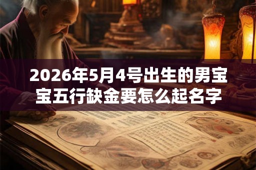 2026年5月4号出生的男宝宝五行缺金要怎么起名字