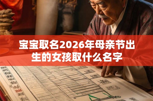 宝宝取名2026年母亲节出生的女孩取什么名字