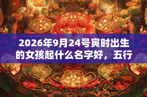 2026年9月24号寅时出生的女孩起什么名字好，五行属什么