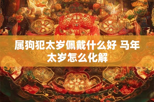 属狗犯太岁佩戴什么好 马年太岁怎么化解