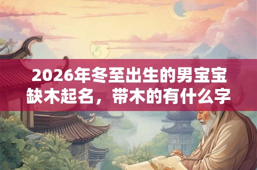 2026年冬至出生的男宝宝缺木起名，带木的有什么字