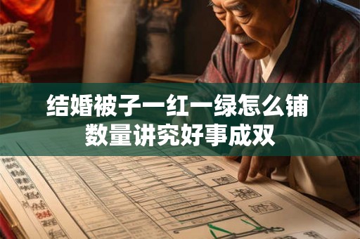 结婚被子一红一绿怎么铺 数量讲究好事成双