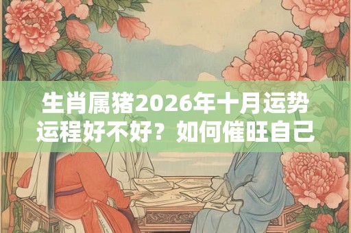 生肖属猪2026年十月运势运程好不好？如何催旺自己运气？