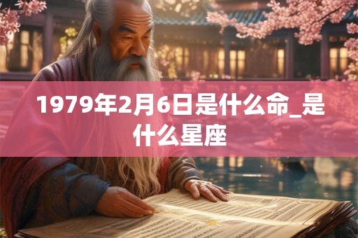1979年2月6日是什么命_是什么星座