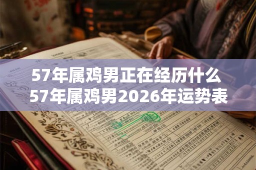 57年属鸡男正在经历什么 57年属鸡男2026年运势表现