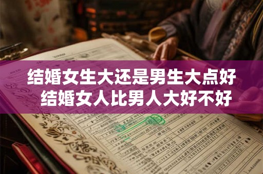 结婚女生大还是男生大点好 结婚女人比男人大好不好 结婚女生大还是男生大点好 结婚女人比男人大好不好