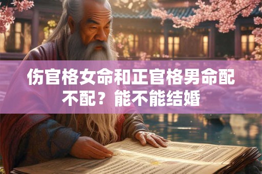 伤官格女命和正官格男命配不配？能不能结婚