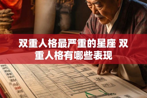 双重人格最严重的星座 双重人格有哪些表现