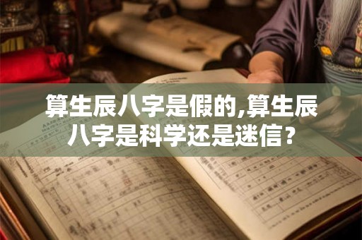 算生辰八字是假的,算生辰八字是科学还是迷信? 算生辰八字是假的,算生辰八字是科学还是迷信?