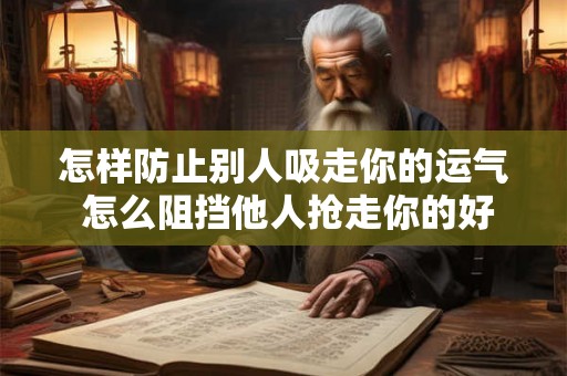 怎样防止别人吸走你的运气 怎么阻挡他人抢走你的好运 怎样防止别人吸走你的运气 怎么阻挡他人抢走你的好运