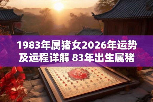 1983年属猪女2026年运势及运程详解 83年出生属猪人2026全年每月运势女性