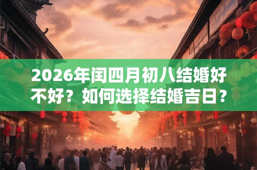 2026年闰四月初八结婚好不好？如何选择结婚吉日？