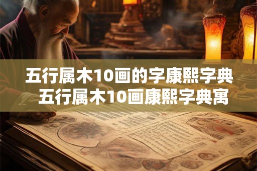 五行属木10画的字康熙字典  五行属木10画康熙字典寓意好