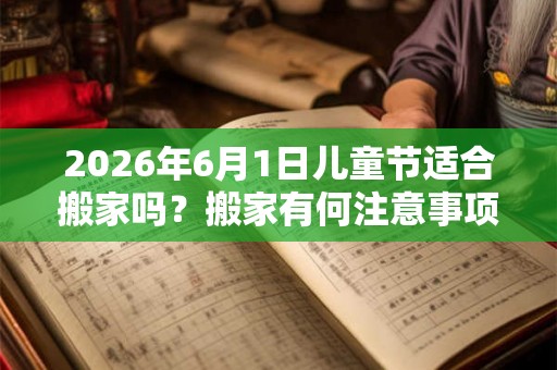 2026年6月1日儿童节适合搬家吗？搬家有何注意事项？