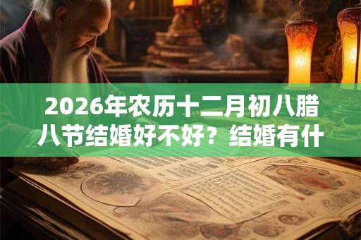 2026年农历十二月初八腊八节结婚好不好?结婚有什么讲究? 2026年农历十二月初八腊八节结婚好不好?结婚有什么讲究?