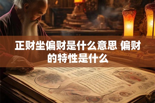正财坐偏财是什么意思 偏财的特性是什么