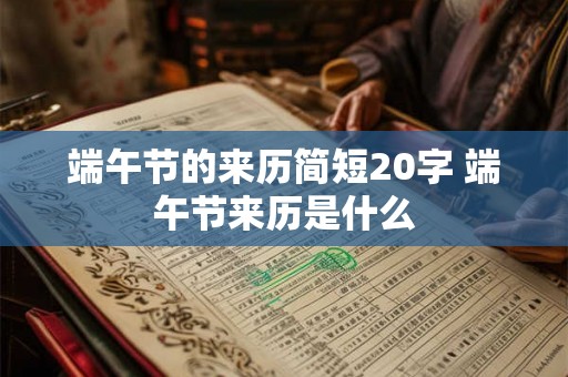 端午节的来历简短20字 端午节来历是什么