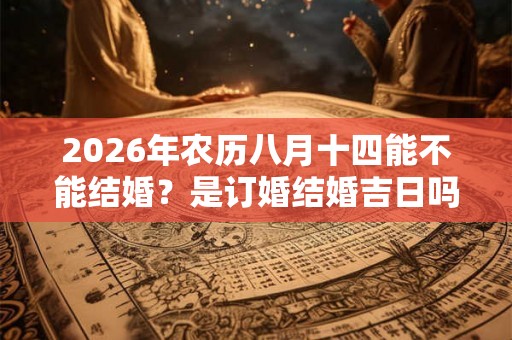 2026年农历八月十四能不能结婚？是订婚结婚吉日吗